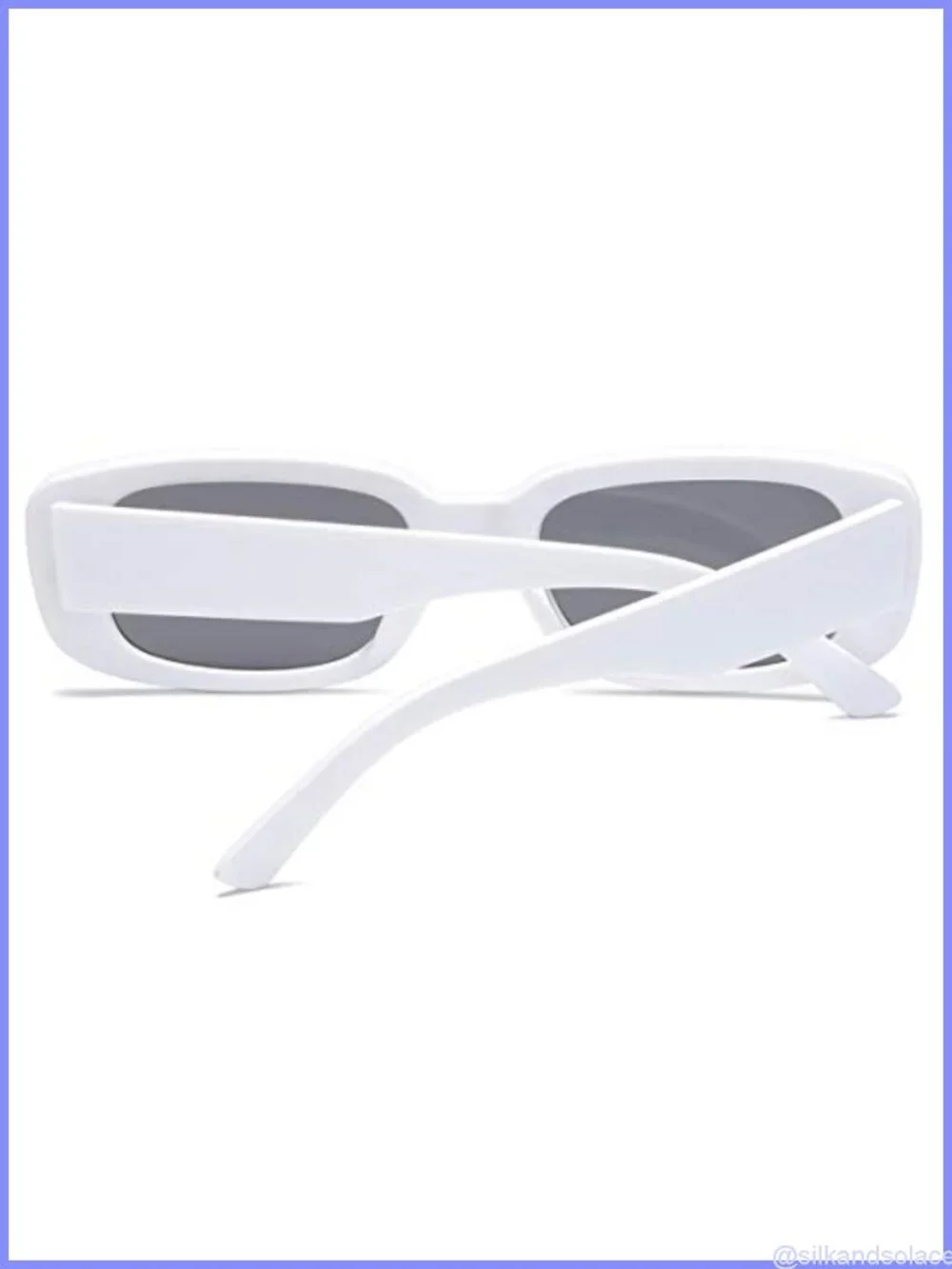 Vintage Rectangle Sunglasses for Women Men 90s Fashion Narrow Square Frame UV400